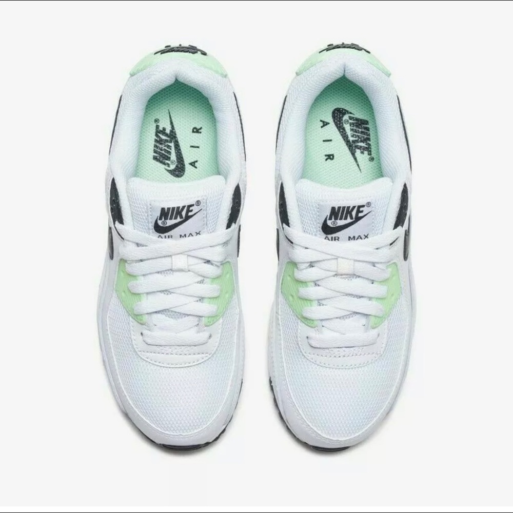 Nike Air Max 90 White Green CT1039-101 Women’s Sz - Picture 2 of 8